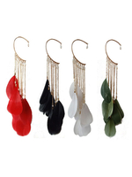 Des années 1920 clapet oreille crochet Great Gatsby plumes oreille manchette boucles doreilles Déguisements Halloween