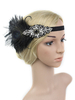Des années 1920 grand Gatsby bandeau clapet bandeau plume strass femmes rétro cheveux accessoires Déguisements Halloween