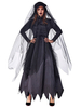 Deux couleurs Vintage Veil Polyester robe de bal Fêtes Costumes de femmes Costumes d\