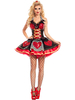Déguisement Carnaval -Cosplay sexy de conte rouge Robe en polyester Ensemble en fibre polyester pour femme pour adultes Cadeau Noël Déguisements Halloween