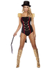 Déguisement Carnaval -Costume Ringmaster Carnaval Cirque Noir Combinaison Costume De Lion Lion Tamer Déguisements Halloween