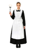 Déguisement Carnaval -Costume Robe avec tablier pour adultes pour femme Bonne noire avec Accessoire Déguisements Halloween