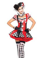 Déguisement Carnaval -Harley Quinn Costume de Cosplay Costume de déguisements de carnaval de Harley Quinn Clown Cirque Déguisements Halloween