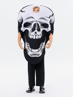Déguisement dHalloween pour enfants Haut en polyester noir pour enfants