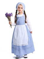 Déguisement Fille Robe Tablier Bleue En Cosplay Costume Déguisements Halloween