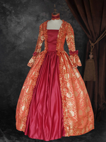 Déguisement Vintage Robe Noire Gothique Rétro Soirée costumes Marie-Antoinette pour filles vêtements Vintage