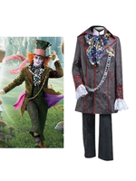 Déguisements Halloween Alice au Chapelier Cosplay Costume pays des merveilles Costume masculin Déguisements Halloween