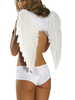 Déguisements Halloween blanc ange ailes ailes costume de plumes accessoires Déguisements Halloween