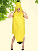 Déguisements Halloween Costume alimentaire banane jaune 2021 Cape avec le chapeau Déguisements Halloween