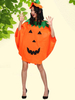 Déguisements Halloween costume citrouille orange 2021 Cape avec le chapeau d
