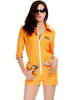 Déguisements Halloween Costume Prison Costumes Femmes Jaune Jumpsuit Costume De Vacances