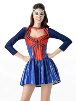 Déguisements Halloween Costume Robe Polyester Femmes Spiderwoman Mardi Gras Set Costumes de Fêtes