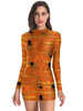Déguisements Halloween Déguisements Halloween Costumes effrayant polyester 3D Imprimer Bodycon Costumes vacances Costumes