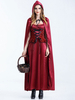 Déguisements Halloween Little Red Riding Hood Costumes Cosplay costume des femmes avec des gants Déguisements Halloween