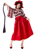Déguisements Halloween Sorcière Rouge Costumes Kimono Style Femmes Tenue