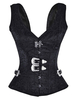 Déguisements Halloween Steampunk Corset Gilet Jacquard Overbust Femmes Gothique Taille Formateur Costume