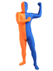 Déguisements Halloween Zentai convient à deux tons Lycra Spandex Costumes complets du corps