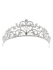 Diadème de mariage argent Couronne strass perles coiffes accessoires de cheveux de mariée