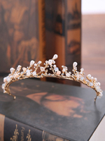 Diadème de mariage Headpieces Princess Bandeau Strass Perles Accessoires de cheveux de mariée