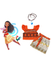 Disney Animation Moana Orange Cosplay Costume 3 pièces ensemble