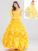 Disney Cartoon Cosplay Princesse Belle Beauté Et La Bête Cosplay Robe Déguisements Halloween