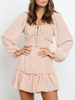 Ditsy Floral Summer Dress Square Neck Women Dress Beach