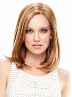 Délicate perruque moyenne Brune dégradé en fibre synthétique coupe Bob