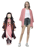 Démon Slayer: Kimetsu No Yaiba Kamado Nezuko Kimono Seulement Anime Cosplay Costume Déguisements Halloween