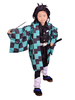 Démon Slayer: Kimetsu No Yaiba Kamado Tanjirou Costume de Cosplay pour enfants