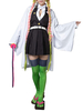 Démon Slayer: Kimetsu No Yaiba Kanroji Mitsuri Kimono Seulement Anime Cosplay Costume Déguisements Halloween