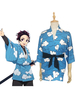 Démon tueur Kimetsu aucun costume de cosplay de Yaiba Kamado Tanjirou Urokodaki Sakonji Kimono seulement Anime Costume de Cosplay Déguisements Halloween