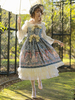 Douce Conte de Fée Lolita JSK Robe Infanta Chiffon Bleu Lolita Pull Jupes