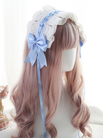 Douce Lolita Coiffure Lacet Avec Noeuds Lolita Déguisements Halloween