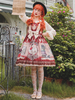Douce Lolita JSK Robe Infanta Conte de Fée Bordeaux Sans Manches Volants Jupes Lolita Pull