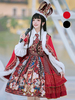 Douce Lolita JSK Robe Jupe pull en polyester à cravate Jupe Avec Noeud Lolita