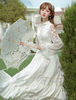 Douce Lolita OP Robe Chic Manches longues Transparentes Robe Longue Lolita
