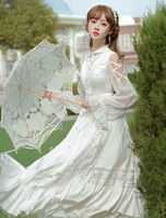 Douce Lolita OP Robe Chic Manches longues Transparentes Robe Longue Lolita