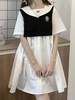Douce Lolita OP Robe Manches Courtes Robe Lolita Blanche Une Pièce