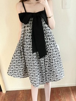 Douce Lolita Op Robe Polyester Sans manches Floral Print Motif Vols Casual Long Lolita Robe