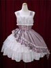 Douce Lolita Robe JSK Coton Robe Bouffante Asymétrique Déguisements Halloween
