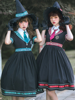 Douce Lolita Robe manches courtes Magic académique Jupe Lolita classique