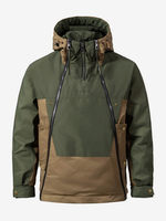 Doudoune à capuche pour homme veste décontractée à double fermeture éclair et blocs de couleurs veste chaude