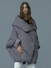 Doudoune asymétrique en polyester pour femme