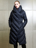 Doudoune En Duvet De Canard Col Montant Manteau Long Pour Femme
