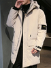 Doudoune Homme Manteau Hiver Homme Mi Long à Manches Longues avec Capuche