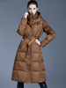 Doudoune Pour Femme Long Manteau à Capuche Duvet De Canard Hiver Chaud