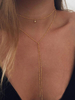 Doux collier métallique mode ornement métallique