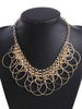 Doux collier métallique mode ornement métallique