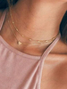 Doux collier métallique mode ornement métallique