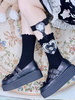 Doux Lolita Bas Noir Noeuds Accessoire Polyester Noeud Lolita Accessoires